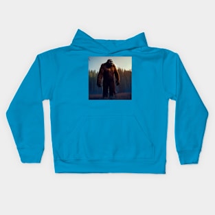 Sasquatch in Nature Kids Hoodie